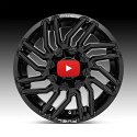 Fuel Typhoon D776 Gloss Black Custom Truck Wheels 5